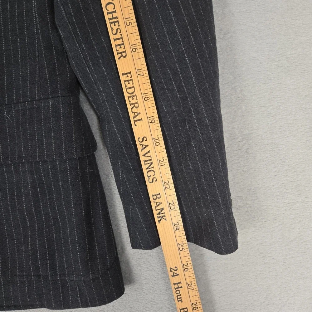 Banana‎ Republic Blazer Mens 42R Gray Wool Tailored Fit Italian Fabric Jacket